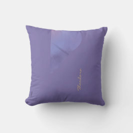 Blommönstret chic Guld Violet Abstrakt Kudde