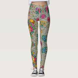 blommönstret chic Multifärgad Leggings