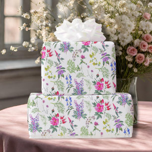 Blommönstret Colorful Meadow Wildblommor & Örters Presentpapper