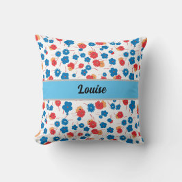 Blommönstret Colorfull Wildblomma Kudde