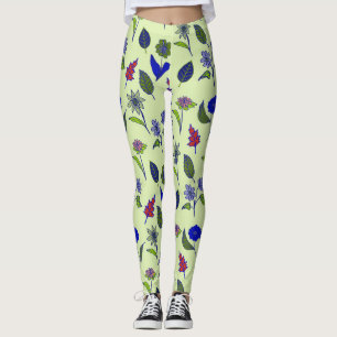 Blommönstret coola leggings