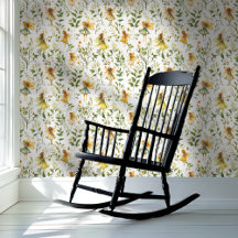 Blommönstret Cottagecore Älvor Gult Grönt