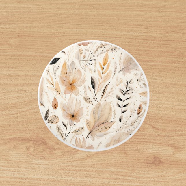 Blommönstret Cream orange Knopp (Skapare uppladdad)