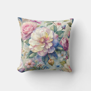 Blommönstret Cute Vintage Inspired Kudde