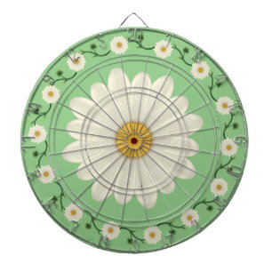 Blommönstret daisy darttavla
