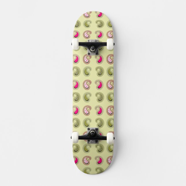 Blommönstret daisy skateboard bräda 20 cm (Framsida)