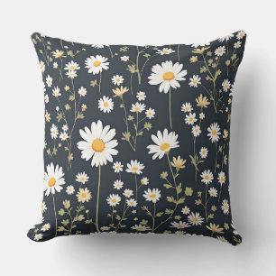 Blommönstret daisy - skugga.Modern utomhus Kudde