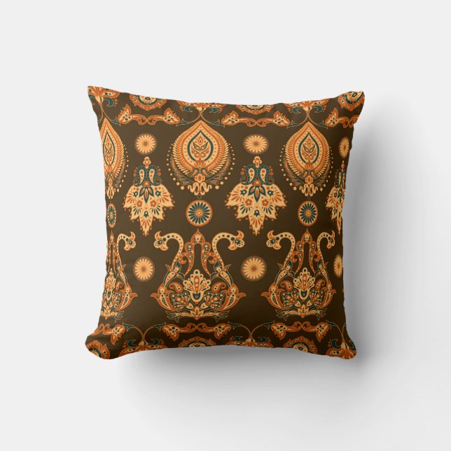 Blommönstret Damask stil sömlös Kudde (Framsida)