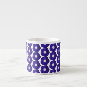 Blommönstret Deep Violet God God morgon Espressomugg