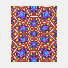 Blommönstret elegant Abstrakt Fleecefilt