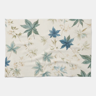 Blommönstret elegant Boho Vintage Maple Löv Kökshandduk