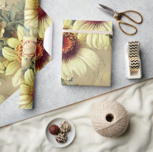 BLOMMÖNSTRET ELEGANT DAISY & RO PRESENTPAPPER