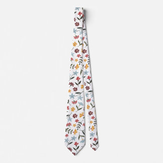 Blommönstret elegant Färgfyllning med vattenfärg Slips