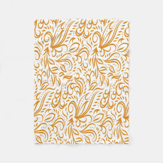 Blommönstret elegant fleecefilt