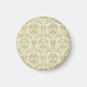 Blommönstret elegant Guld Magnet