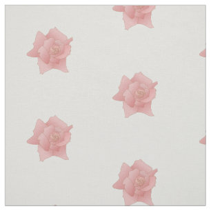 Blommönstret elegant Rosa ros Tyg