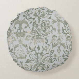 Blommönstret elegant Vintage Rund Kudde