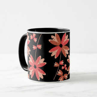 Blommönstret Färgblommor Mugg