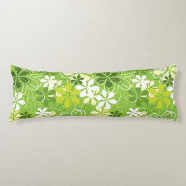 Blommönstret Färgkonsthämtning - natur Kroppskudde