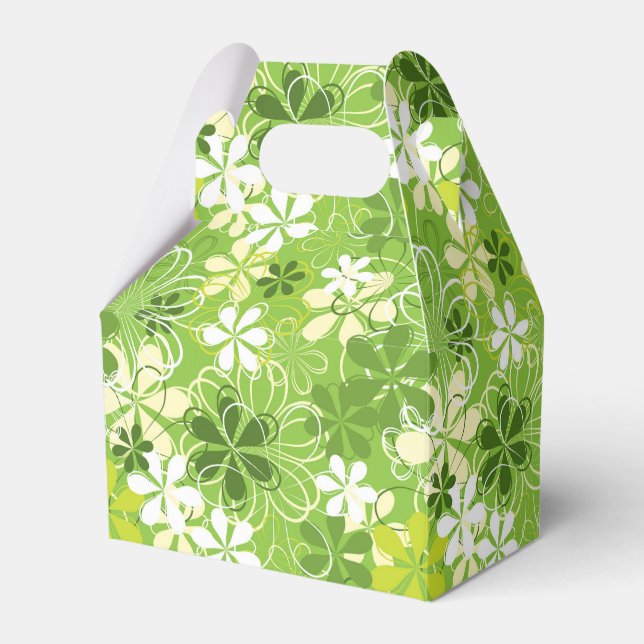 Blommönstret Färgkonsthämtning - natur Presentaskar (Framsidan Sidan)