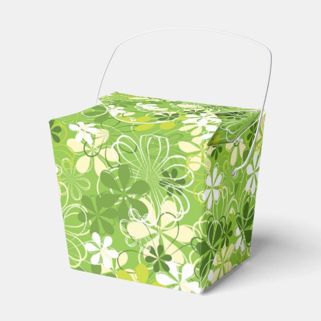 Blommönstret Färgkonsthämtning - natur Presentaskar (Framsidan Sidan)