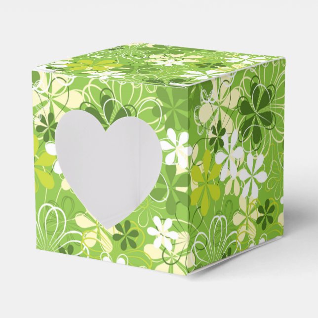 Blommönstret Färgkonsthämtning - natur Presentaskar (Framsidan Sidan)