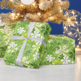 Blommönstret Färgkonsthämtning - natur Presentpapper