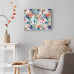 Blommönstret Färgning av röd blå Abstrakt Canvastryck<br><div class="desc">Ge är din hemdekoration en modern snyggt med den här eleganten utsträckt kanvastryck. Med ett förbluffande blommönster för röd och blå abstrakt kommer biet utan tvekan att lägga till en vibrerande bild av färg till vilket rum som helst. Den här öga-fångstutformningen är perfekt för contemporaryns hem och kompletterar en mängd...</div>