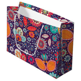 Blommönstret för färgstark batikillustration av na