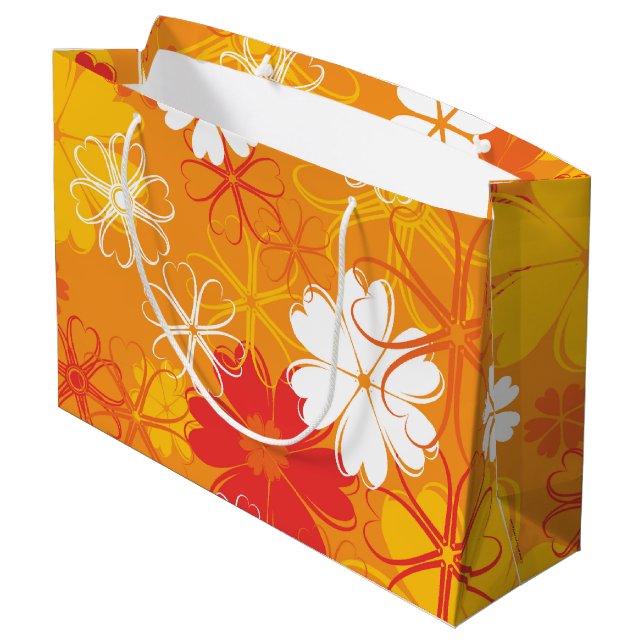 Blommönstret för illustration av Daisy i färgen Cu (Baksidan Vinklad)