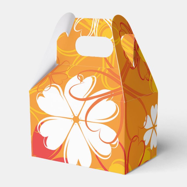 Blommönstret för illustration av Daisy i färgen Cu Presentaskar (Framsidan Sidan)