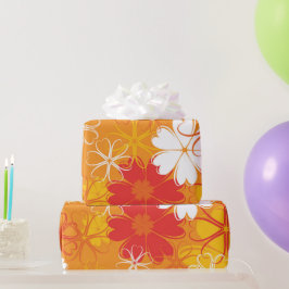 Blommönstret för illustration av Daisy i färgen Cu Presentpapper