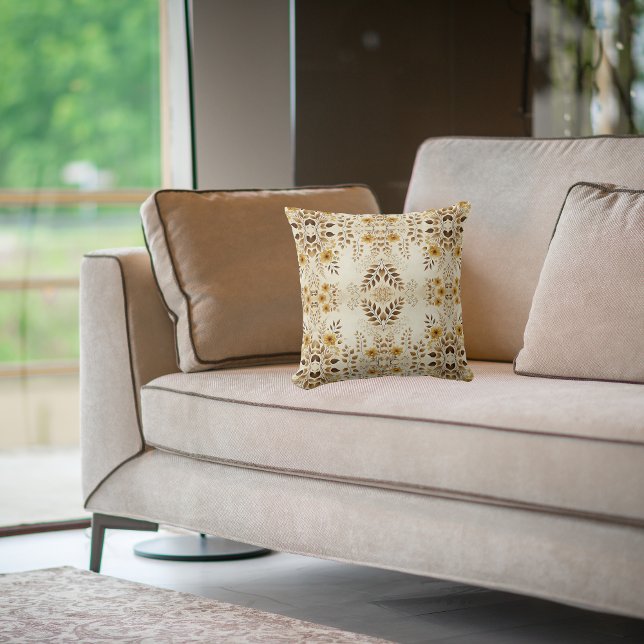 Blommönstret för jordbruksmark kudde (Skapare uppladdad)