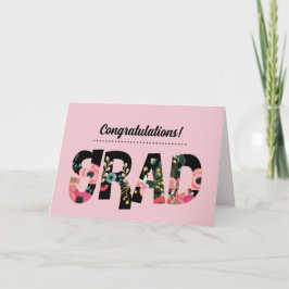 Blommönstret grattisar Grad Kort