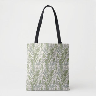 Blommönstret grönt Leafy Garden Tygkasse