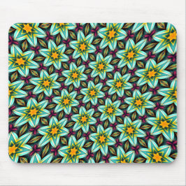 Blommönstret grönt Stars Musmatta