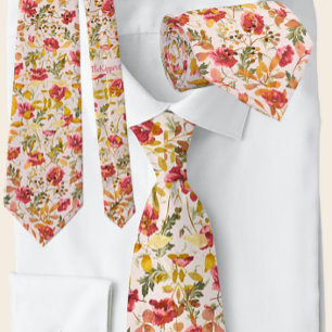 Blommönstret Klassisk vallmo Rosa & Olive Buds Slips