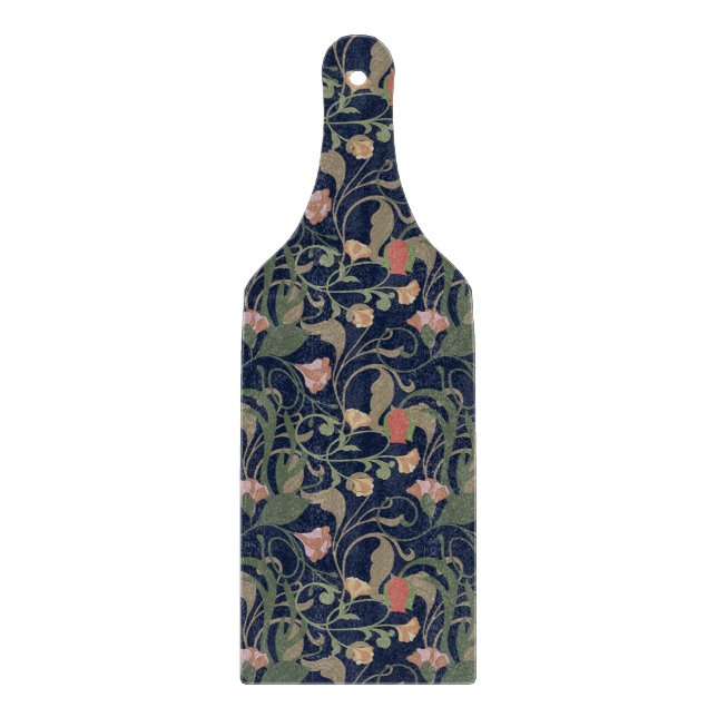Blommönstret Klassiskt antique Blue Art nouveau (Framsidan)
