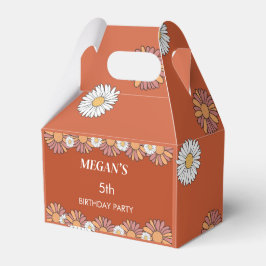 Blommönstret Klistra in Rosa och Orange Presentaskar