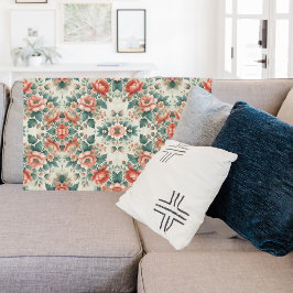 Blommönstret Land Cottage Fleecefilt