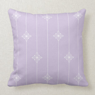 Blommönstret Lavender White Abstrakt Kudde