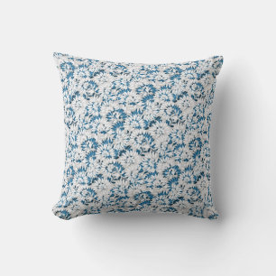 Blommönstret Light Blue & White Elegant Dainess Kudde