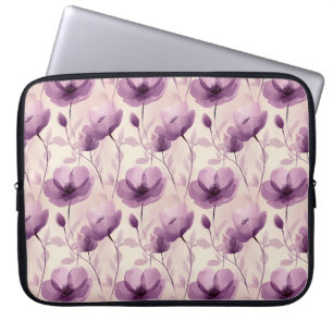 Blommönstret Lila för elegant vattenfärg Laptop Fodral