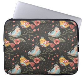 Blommönstret Loving Boho Birds Laptop Fodral