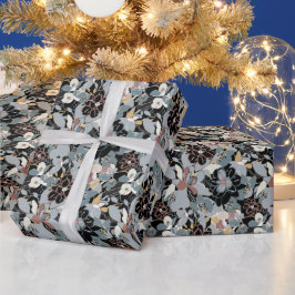 Blommönstret Magnolia Presentpapper