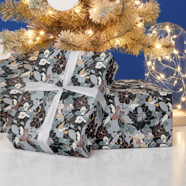 Blommönstret Magnolia Presentpapper (Helgdagar)