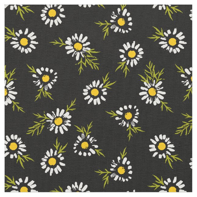 Blommönstret Mjuk Daisy Tyg (Närbild)