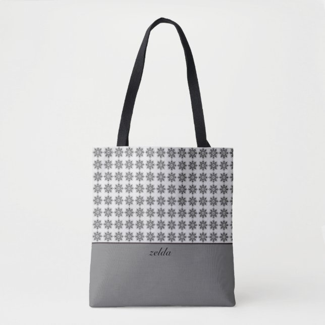 Blommönstret Modern Damask Tygkasse (Framsida)