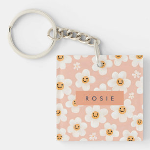 Blommönstret Monogram Personlig Smile Daisy