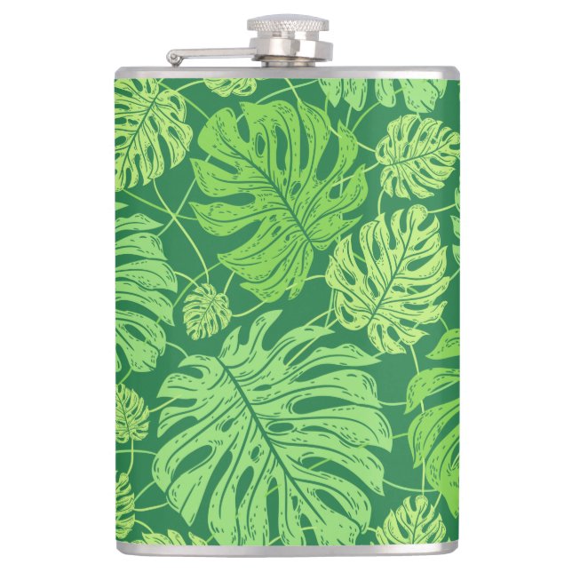 Blommönstret Monstera löv Fickplunta (Framsidan)